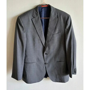 Cremieux Collection Mens Two Button Suit Jackets Blazer Sport Coat Grey Sz 44R